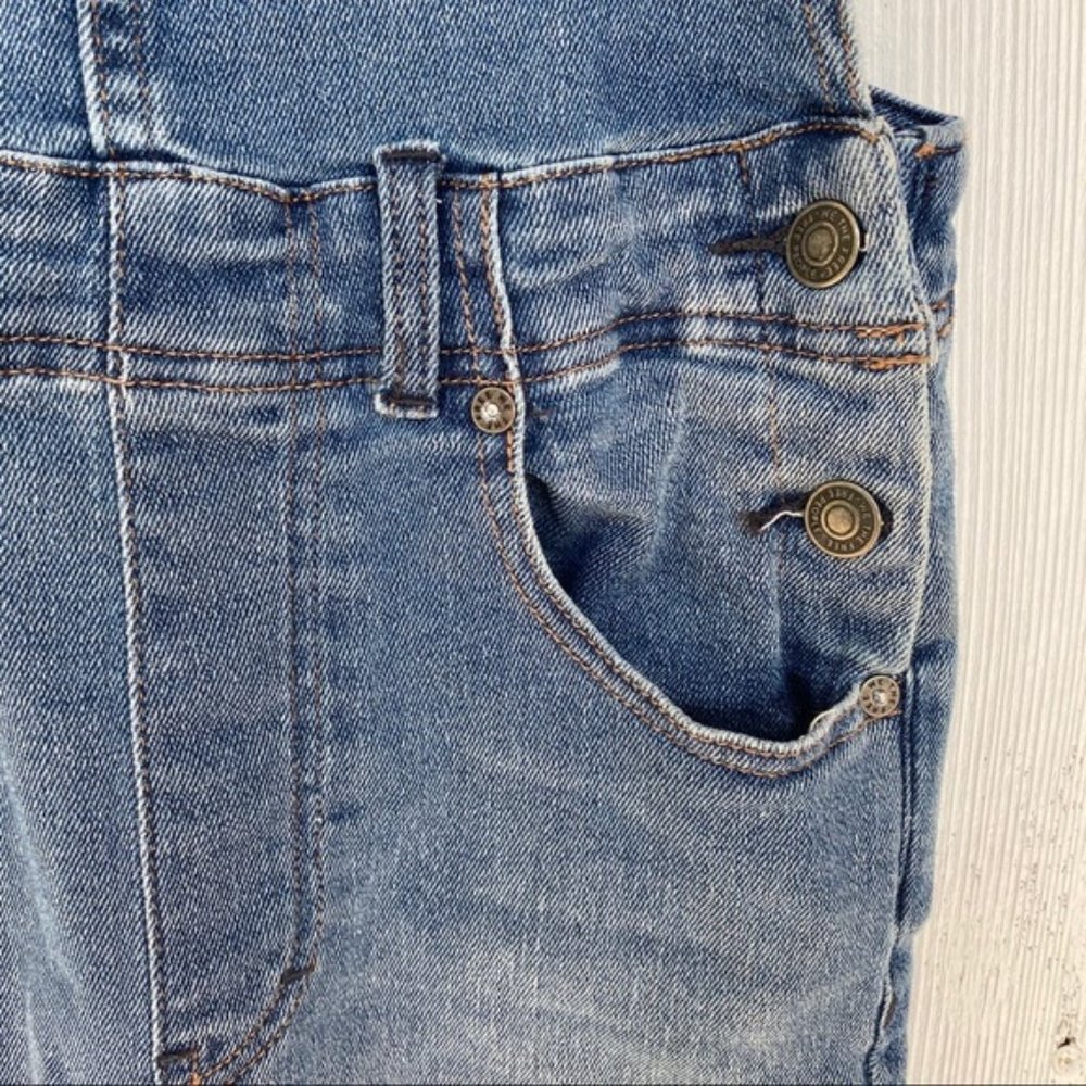 Free People Skinny Denim Overalls Sz 26 - Picture 8 of 10